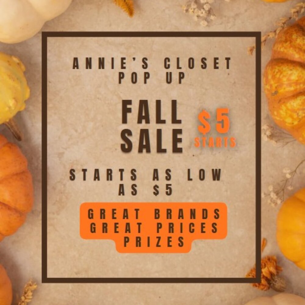 9/21/25 @ 5:00pm Great Fall Sale!! Women & Some Men